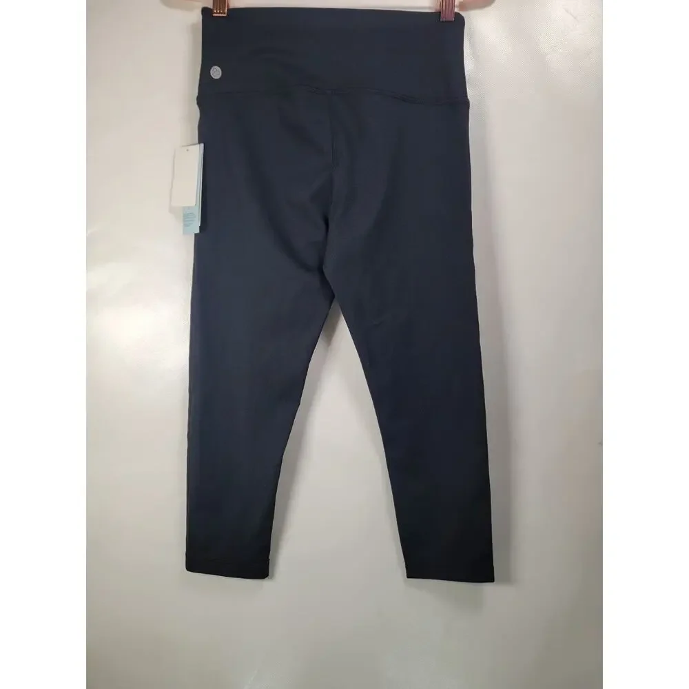 Zella Crop Yoga Studio Leggings Athletic Compression Pants Size Small - Picture 5 of 9